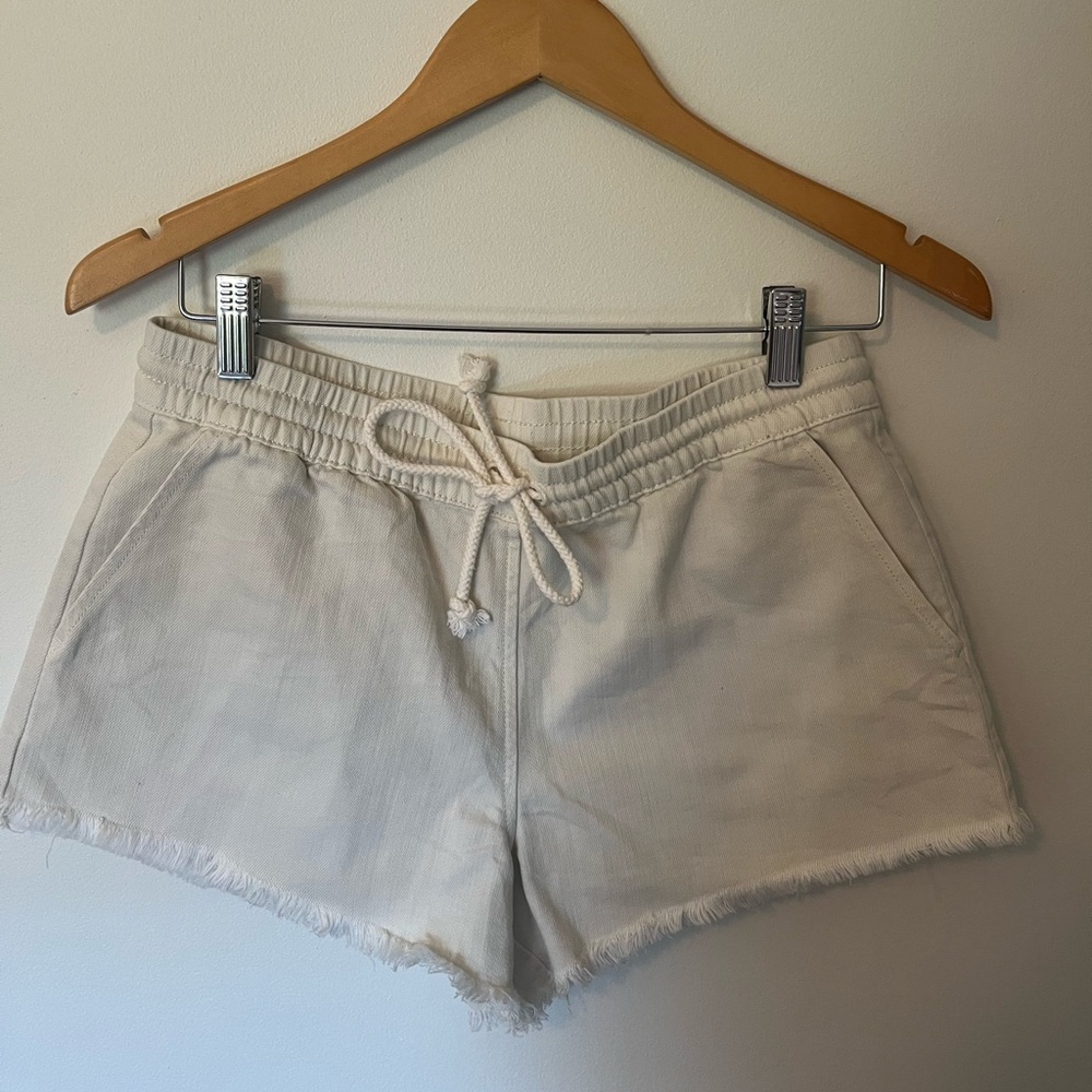 White Aerie Linen Shorts, small